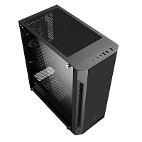 Carcasă PC Gamemax Fortress TG, Midi-Tower, Fără PSU, Negru