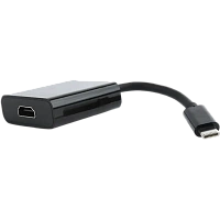 Adaptor Video Cablexpert A-CM-HDMIF-01, Type-C - HDMI (F), 0,15m, Negru