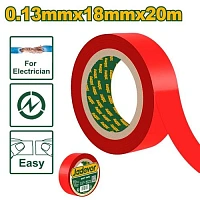 Bandă izolatoare din PVC 0.13mmx18mmx20m Roșu Jadever JDPN1012