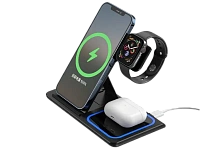 Încărcător wireless XO WX023, 15W, Negru