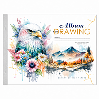 Album desen A4, Bourgeois, 40 file, 100g, alb, prindere pe capse