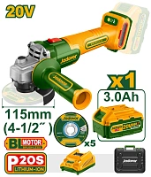 Polizor unghiular (flex) cu acumulator 20V 115mm + 1 ac.; Jadever