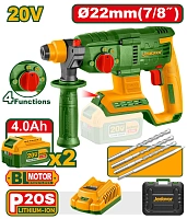 Ciocan rotopercutor cu acumulator 20V 2.0J SDS Plus + 2 ac.; Jadever