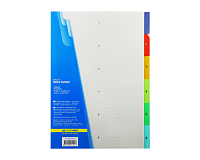 Separator de documente A4 Duramax, set 6 bucăți multicolor, organizare eficientă, plastic rezistent