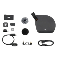 Microfon portabil pentru înregistrare vocală DJI Mic 3 (1 TX + 1 RX), Fără fir, Negru