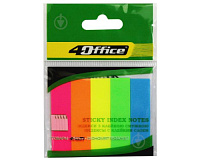 Semne de carte adezive colorate, 12×50 mm, 5 culori, neon, 150 file (5×30 file), multicolor