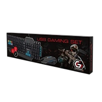 Set Tastatură + Mouse Gembird KBS-UMG-01-DE, Cu fir, Negru
