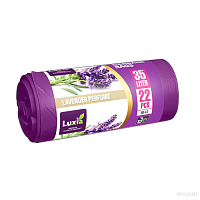 LUXIA Pungi p/u gunoi cu urechi 35 L 22 buc. cu aroma lavanda LUX-4076  /25