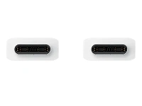Cablu încărcare și sincronizare Samsung USB-C to USB-C Cable 3A, USB Type-C/USB Type-C, 1,8m, Alb