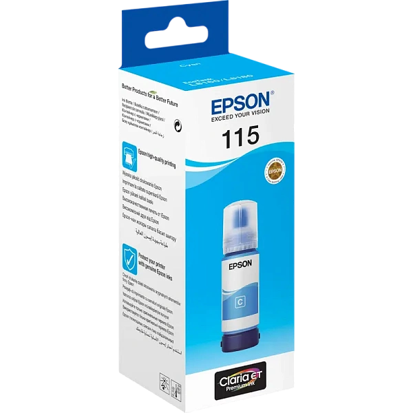 Recipient de cerneală Epson 115 EcoTank, 70ml, Cyan