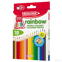 Creioane color 18 cul  Rainbow Fibracolor 10029MC018SE