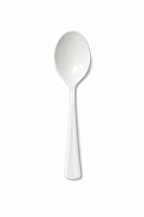 Lingura mare plastic alba 20 cm, reutilizabila, PP, pentru supe si catering – NovaGreen