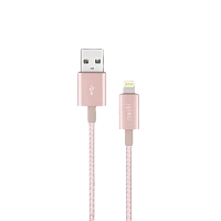 Cablu încărcare și sincronizare Moshi iPhone Lighting USB Cable, USB Type-A/Lightning, 1,2m, Roz