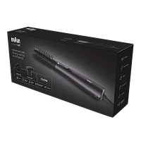 Uscător de păr-perie Braun AS4.2, 1000W, Negru