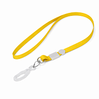 Set 100 linii pentru ecusoane, galben, cu carabină din plastic, textile durabile