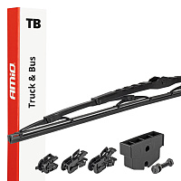 01204 Lame de stergator plat MultiConnect 28" (700 mm) 12 adaptoare T03