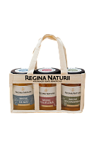 Set Gentuță Cu Miere „Honey Gift” 380g*3buc (Miere Polifloră De Mai, Miere De Salvie, Miere Polifloră) Regina Naturii