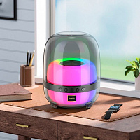 HOCO BS58 Crystal colorful luminous BT speaker magic black night