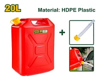 Canistră din plastic gros HDPE pentru combustibil 20L Jadever JDQY2320