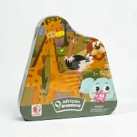 Puzzle African Grassland 48 piese 50 pe 34 cm în cutie 88723