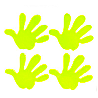 03942 Set autocolante fluorescente HANDS