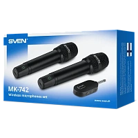 Microfon Karaoke SVEN MK-742, Fără fir, Negru