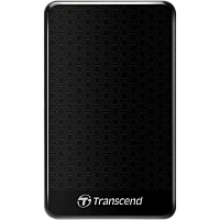 HDD portabil extern Transcend StoreJet 25A3, 1 TB, Negru (TS1TSJ25A3K)