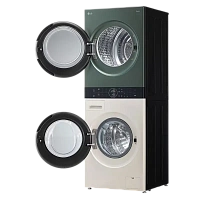 Mașină de spălat cu uscător LG WT1210EGF, 12kg, Verde | Bej