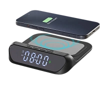 Ceas cu alarmă Cellularline Smart Clock, Negru