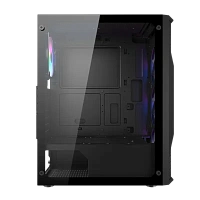 Carcasă PC Cougar MX 110 RGB, Midi-Tower, Fără PSU, Negru