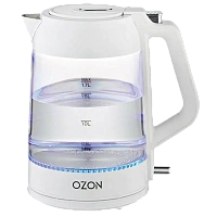 Fierbător electric OZON EKC-1705A-GS, Alb