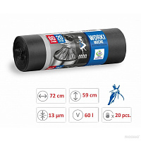 Pungi p/u gunoi 60 L. 20 buc. WNS-2214