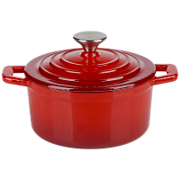 Cratiță Alpina Cast Iron, 0,8L, 15cm, Roșu