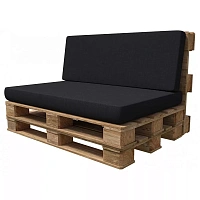 Perne negre pentru mobilier din paleți — livrare în Moldova