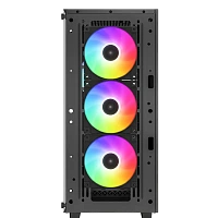Carcasă PC Deepcool CC560  ARGB V2, Midi-Tower, Fără PSU, Negru