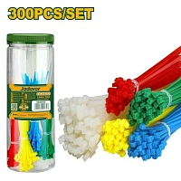 Set coliere de cablu din nailon colorate asortate (300 buc) Jadever