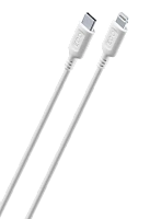 Cablu de încărcare și date Cellularline Become Eco, USB Type-C/Lightning, 1m, Alb
