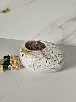 Lumanare aromata in recipient oval