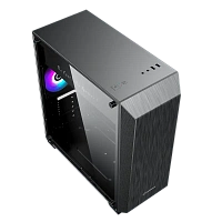 Carcasă PC Gamemax Nova N5, Midi-Tower, Fără PSU, Negru