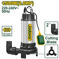 Pompă submersibilă pentru apă murdară 220-240V 1500W 350 L/min Jadever JDWPWA05