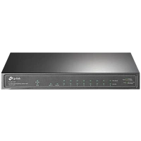 10-port 10/100/1000Mbps POE+ Switch TP-LINK "TL-SG1210P", 8 PoE+ ports, 63W Budget, SFP, Steel Case