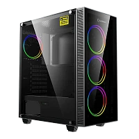 Carcasă PC Gamemax Draco XD, Midi-Tower, Fără PSU, Negru