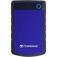 HDD portabil extern Transcend StoreJet 25H3B, 1 TB, Gri/Albastru (TS1TSJ25H3B)