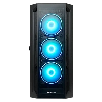 Carcasă PC Chieftec GA-01B-TG-OP, Midi-Tower, Fără PSU, Negru