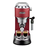 Cafetiera manuala DeLonghi Dedica Pump Espresso, 1300W, Roșu