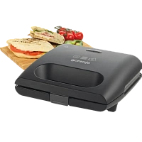 Aparat pentru sandwich multifunctional Gorenje SM703GCB, Negru