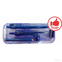 Set compas plastic 8 obiecte DF-3009C cu creion simplu  /12