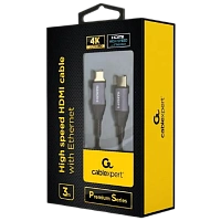 Cablu Video Cablexpert CCBP-HDMI-3M, HDMI (M) - HDMI (M), 3m, Negru