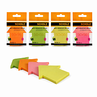 Set notite adezive pentru birou si scoala, 73 × 67 mm, 4 bucati x 50 file