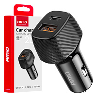 04282 Incarcator auto QC+PD 20 Р’С‚ USB-A+USB-C